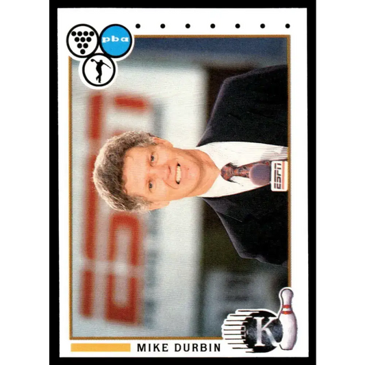 1990 Kingpins #4 Mike Durbin NM-MT PBA Bowling Card - Sports Memorabilia