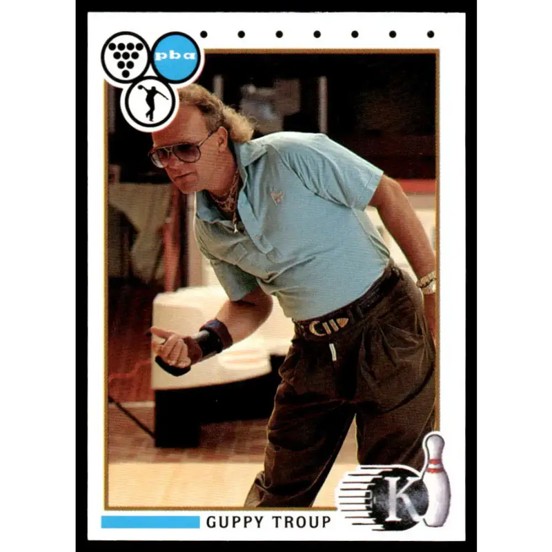 1990 Kingpins #45 Guppy Troup NM-MT PBA Bowling Card - Other