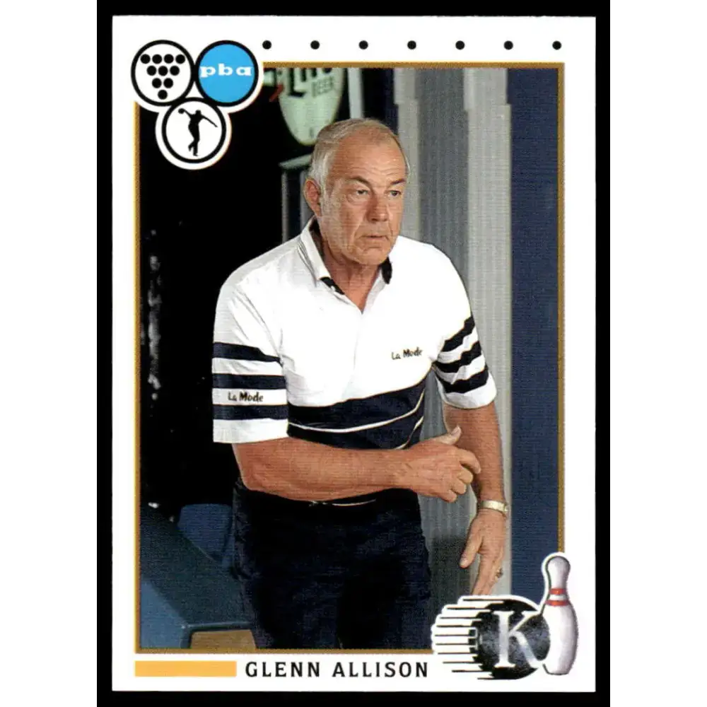 1990 Kingpins #65 Glenn Allison NM-MT PBA Bowling Card - Other