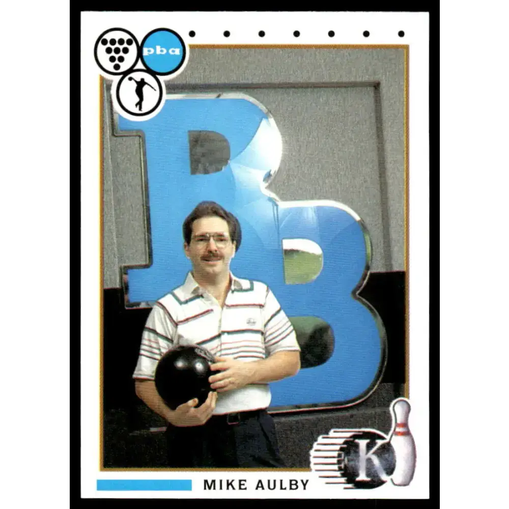 1990 Kingpins #66 Mike Aulby NM-MT PBA Bowling Card - Other