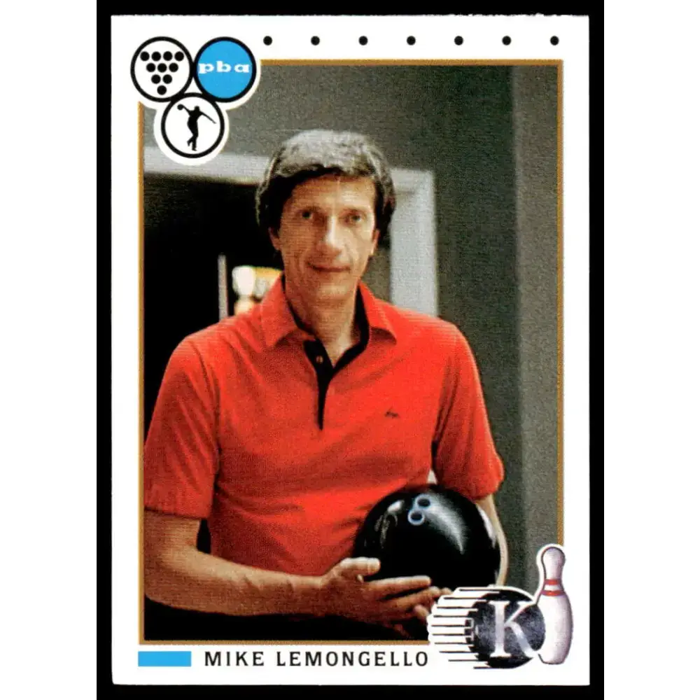 1990 Kingpins #86 Mike Lemongello NM-MT PBA Bowling Card - Other