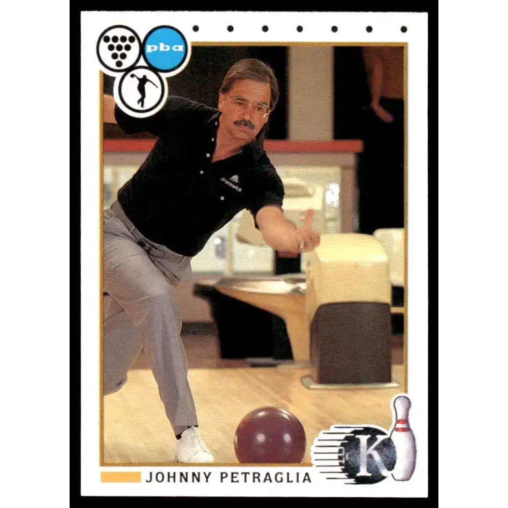 1990 Kingpins #89 Johnny Petraglia NM-MT PBA Bowling Card - Other