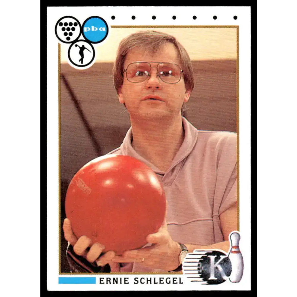 1990 Kingpins #92 Ernie Schlegel NM-MT PBA Bowling Card - Other