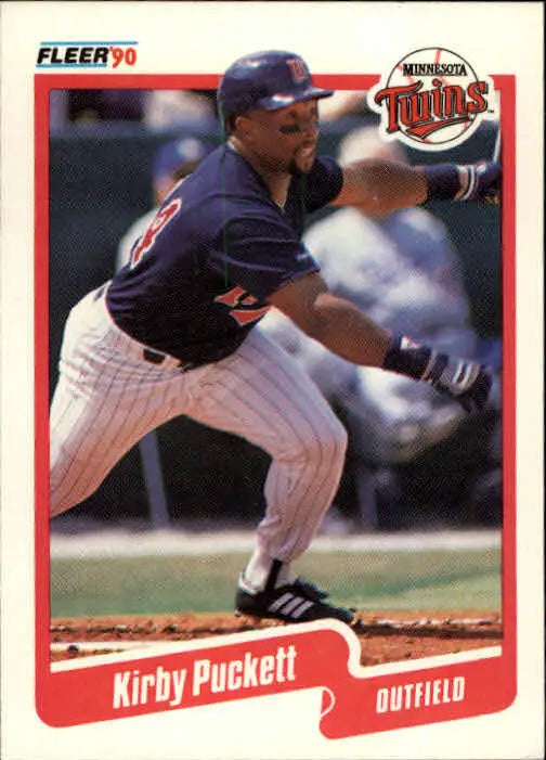 1990 Kirby Puckett Fleer Baseball Card #383 - Baseball Card Single