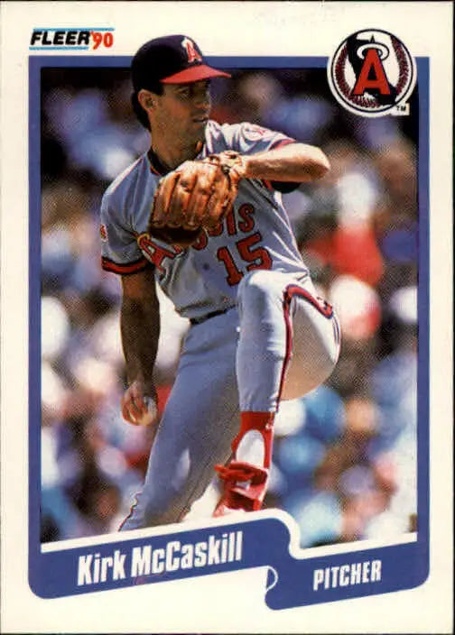 1990 Kirk McCaskill Fleer Baseball Card #138 - Baseball Card Single