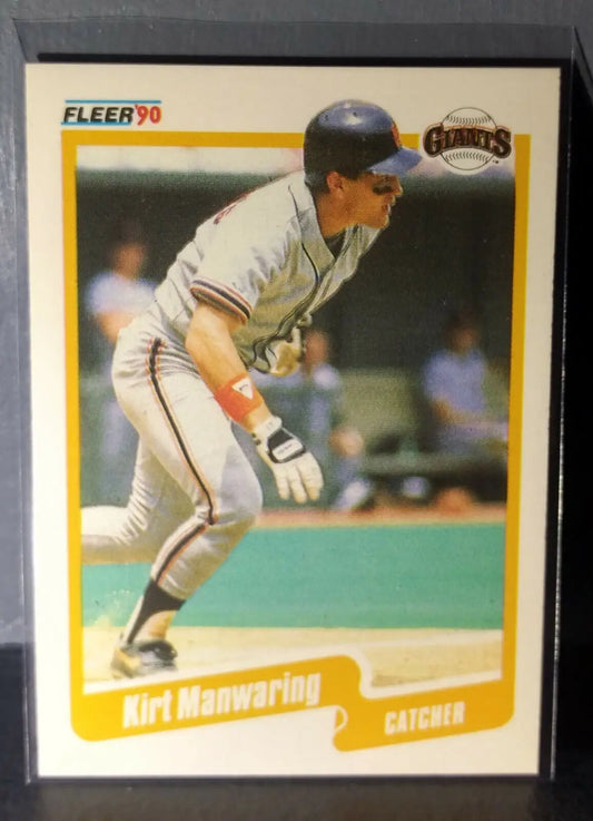 1990 Kirt Manwaring Fleer Baseball Card #63 - Baseball Card Single