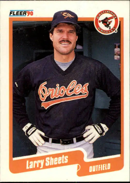 1990 Larry Sheets Fleer Baseball Card #189 - Baseball Card Single