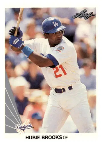 1990 Leaf #16 Hubie Brooks EX/NM Dodgers ID:64995 - Baseball Card Single