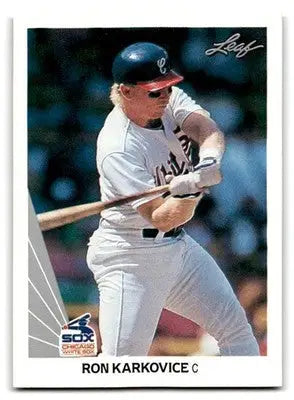 1990 Leaf #307 Ron Karkovice - Baseball Card Single