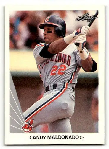 1990 Leaf #338 Candy Maldonado Cleveland Indians Baseball Cards EX/N ID:59549 - Baseball Card Single