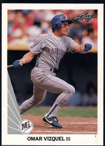 1990 Leaf #88 Omar Vizquel NM-MT Mariners ID:59431 - Baseball Card Single