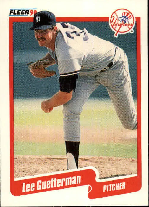 1990 Lee Guetterman Fleer Baseball Card #443 - Baseball Card Single