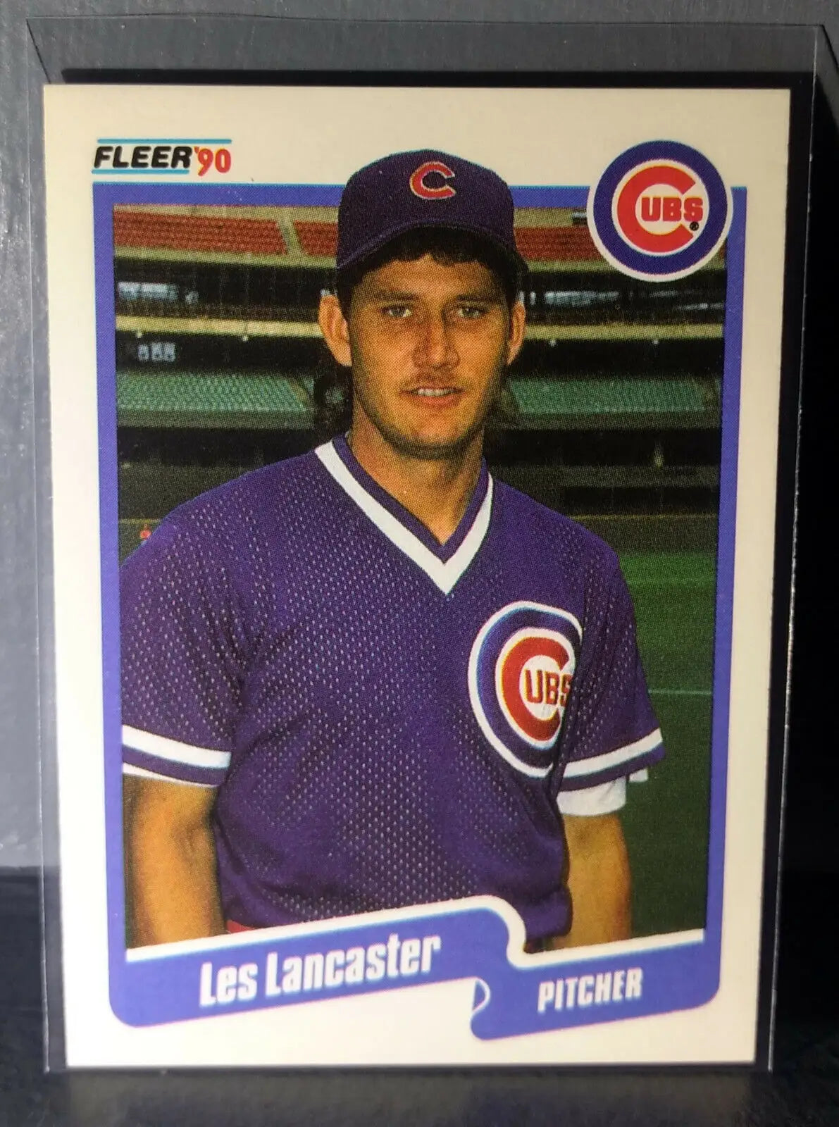 1990 Les Lancaster Fleer Baseball Card #35 - Baseball Card Single