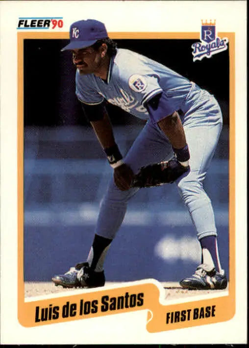 1990 Luis De Los Santos Fleer Baseball Card #105 - Baseball Card Single