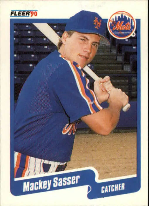 1990 Mackey Sasser Fleer Baseball Card #216