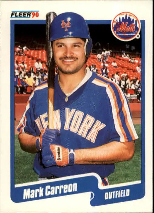 1990 Mark Carreon Fleer Baseball Card #198