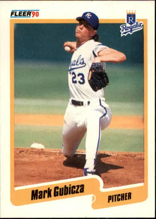 1990 Mark Gubicza Fleer Baseball Card #109 - Baseball Card Single