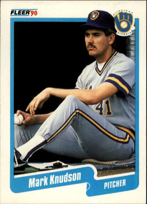 1990 Mark Knudson Fleer Baseball Card #327 - Baseball Card Single