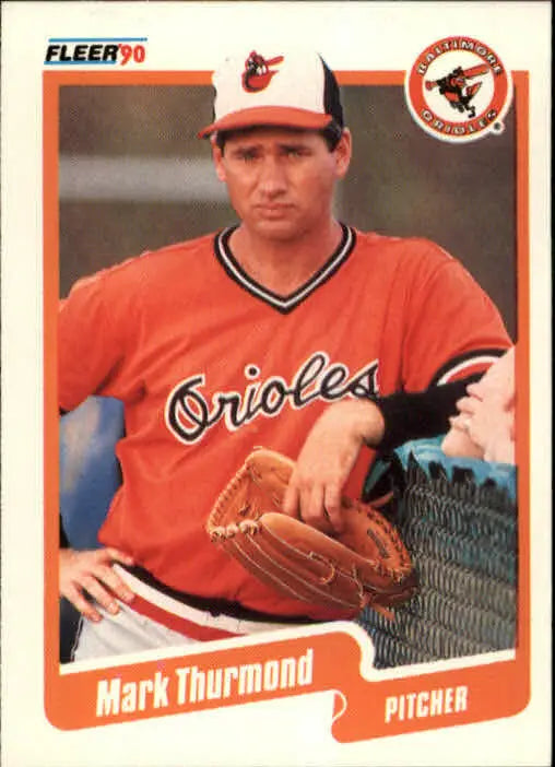 1990 Mark Thurmond Fleer Baseball Card #191 - Baseball Card Single