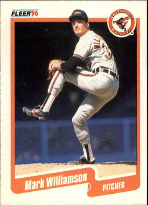 1990 Mark Williamson Fleer Baseball Card #194 - Baseball Card Single