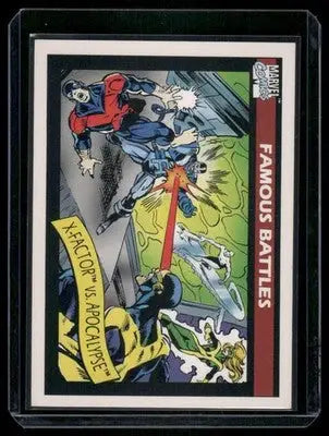 1990 Marvel Beast Iceman Archangel Apocalypse Cyclops #117 - Marvel Card Single