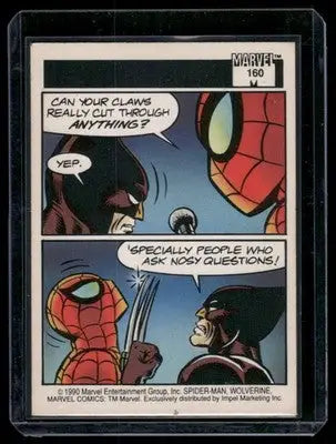 1990 Marvel Comics Wolverine Spider-Man #160 - Comic Book