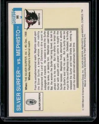 1990 Marvel Universe Mephisto Silver Surfer #96 - Marvel Card Single