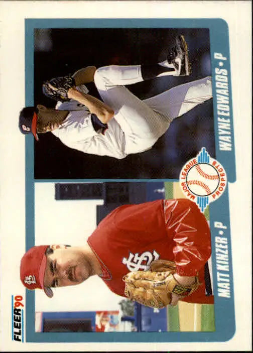 1990 Matt Kinzer / Wayne Edwards Fleer Baseball Card #652 - Baseball Card Single