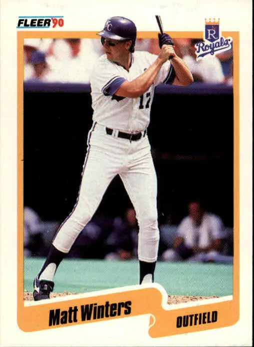 1990 Matt Winters Fleer Baseball Card #124