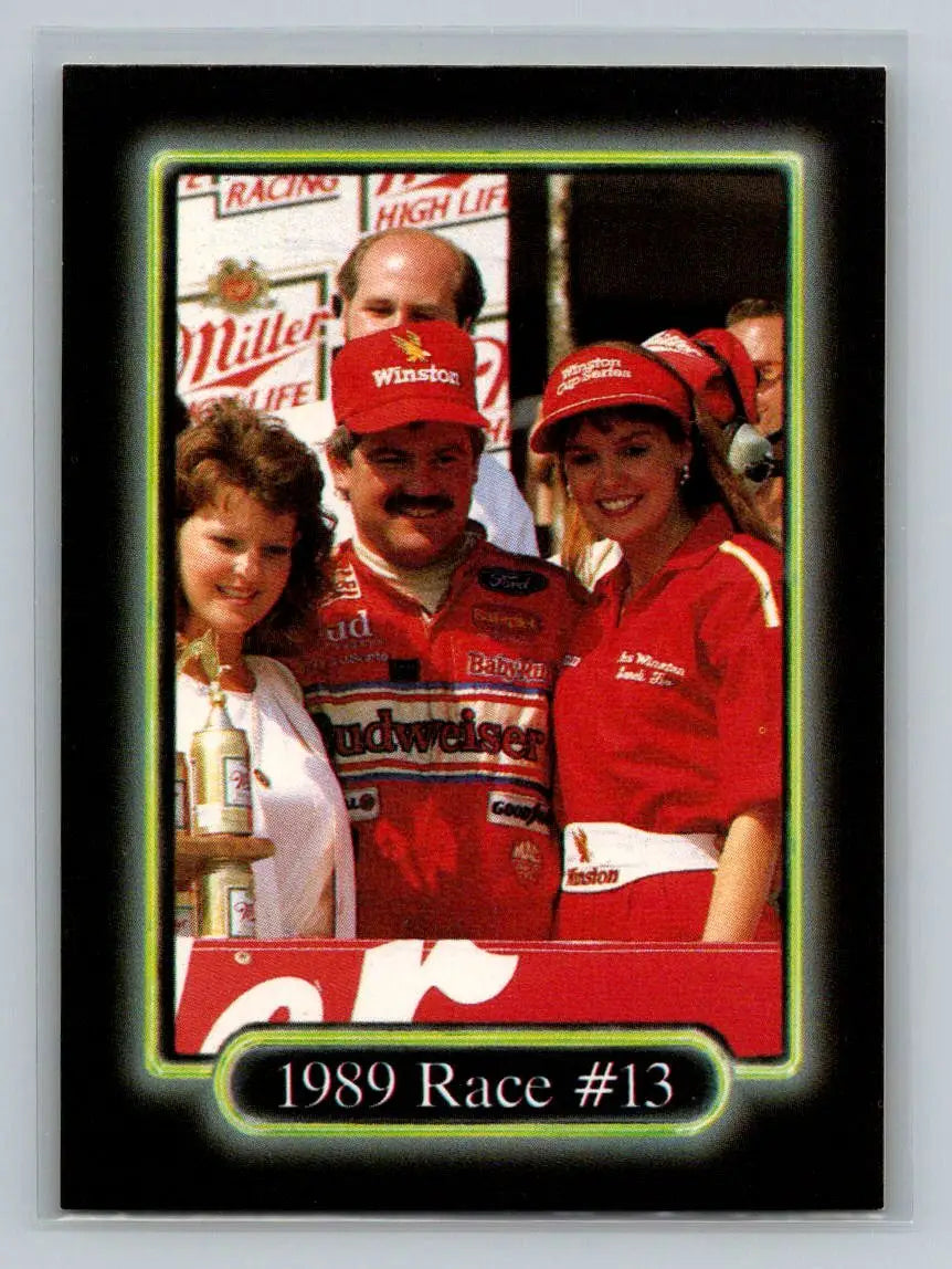 1990 Maxx #181 1989 Race #13 Junior Johnson & Associates - Racing Card Single