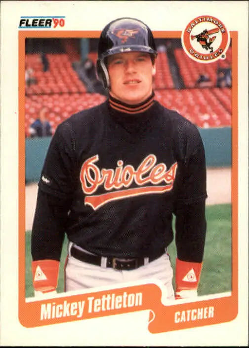 1990 Mickey Tettleton Fleer Baseball Card #190 - Baseball Card Single