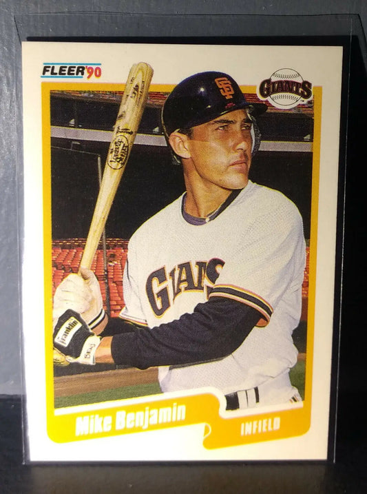1990 Mike Benjamin Fleer Baseball Card #51 - Baseball Card Single