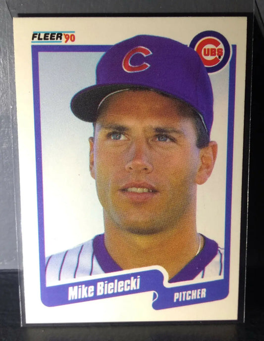 1990 Mike Bielecki Fleer Baseball Card #27 - Baseball Card Single