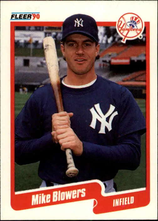 1990 Mike Blowers Fleer Baseball Card #438 - Baseball Card Single
