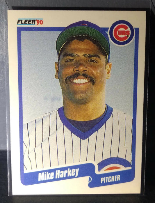1990 Mike Harkey Fleer Baseball Card #33 - Baseball Card Single