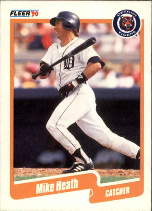 1990 Mike Heath Fleer Baseball Card #603 - Baseball Card Single