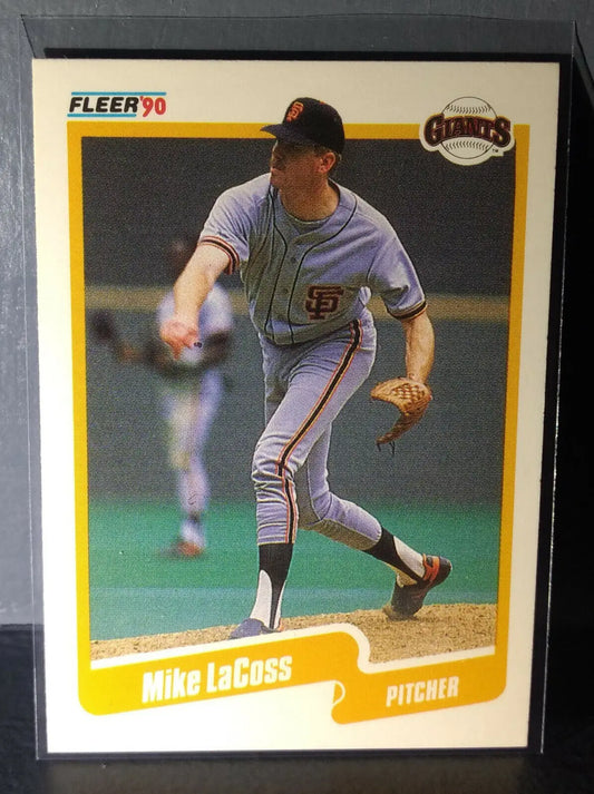 1990 Mike LaCoss Fleer Baseball Card #59 - Baseball Card Single