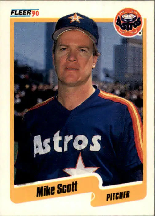 1990 Mike Scott Fleer Baseball Card #237 - Baseball Card Single
