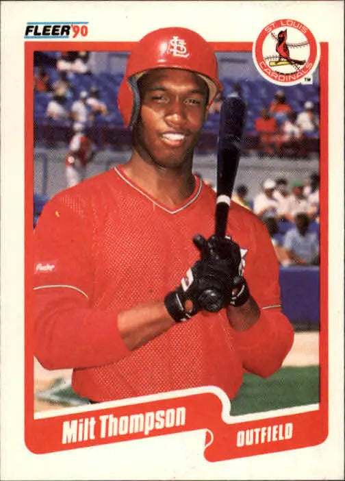 1990 Milt Thompson Fleer Baseball Card #262