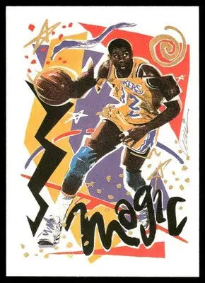 1990 NBA Hoops Magic Johnson #367 Basketball - Basketball Card Single