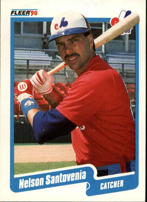1990 Nelson Santovenia Fleer Baseball Card #360 - Baseball Card Single