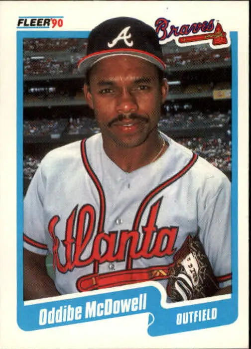1990 Oddibe McDowell Fleer Baseball Card #589 - Baseball Card Single