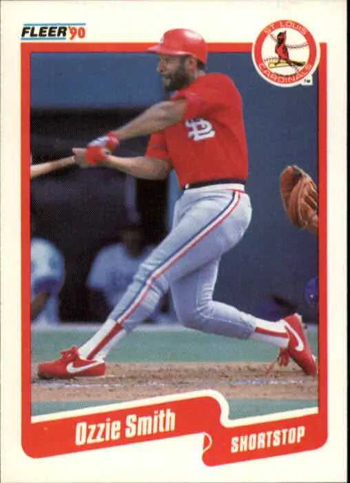 1990 Ozzie Smith Fleer Baseball Card #260 - Baseball Card Single