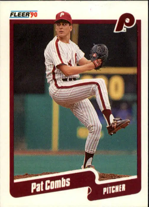 1990 Pat Combs Fleer Baseball Card #553 - Baseball Card Single