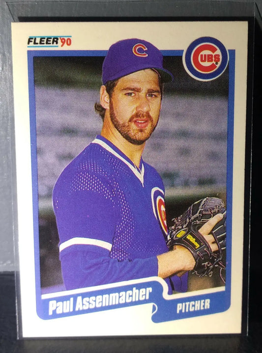1990 Paul Assenmacher Fleer Baseball Card #25 - Baseball Card Single