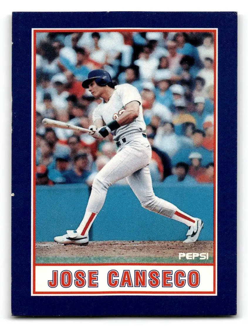 1990 Pepsi Jose Canseco #1 Jose Canseco - Baseball Card Single