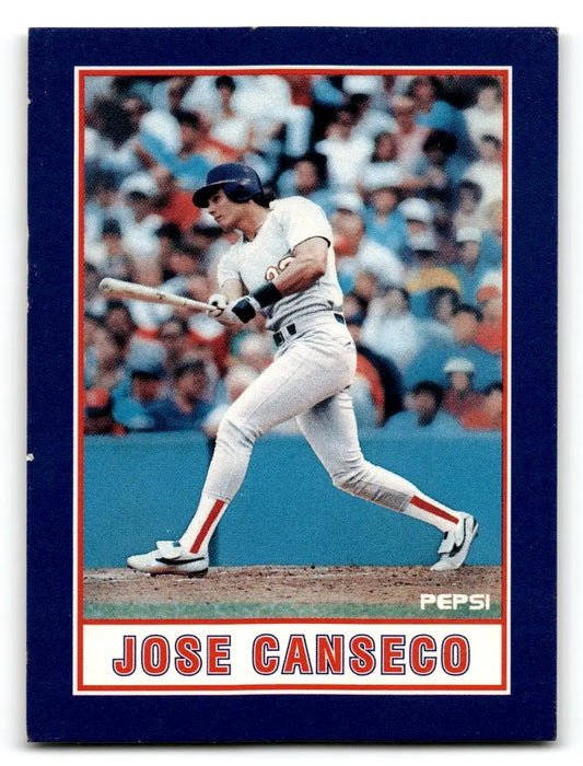 1990 Pepsi Jose Canseco #1 Jose Canseco - Baseball Card Single
