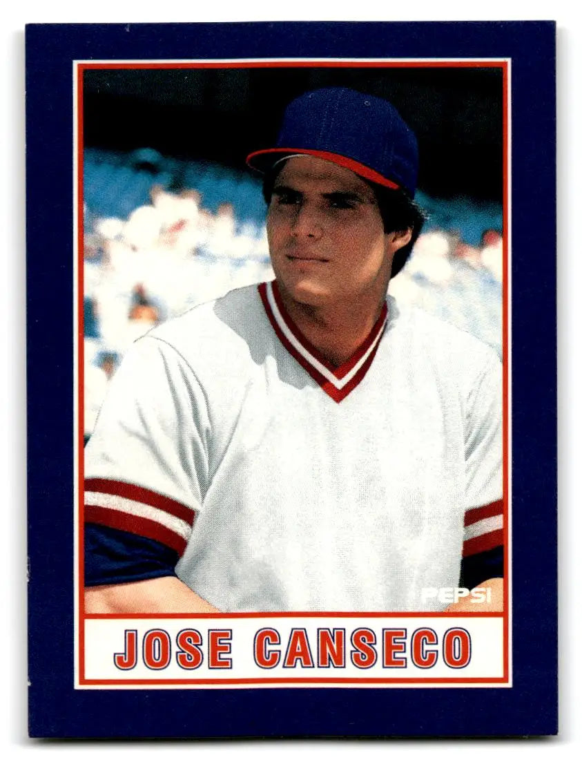 1990 Pepsi Jose Canseco #10 Jose Canseco - Baseball Card Single