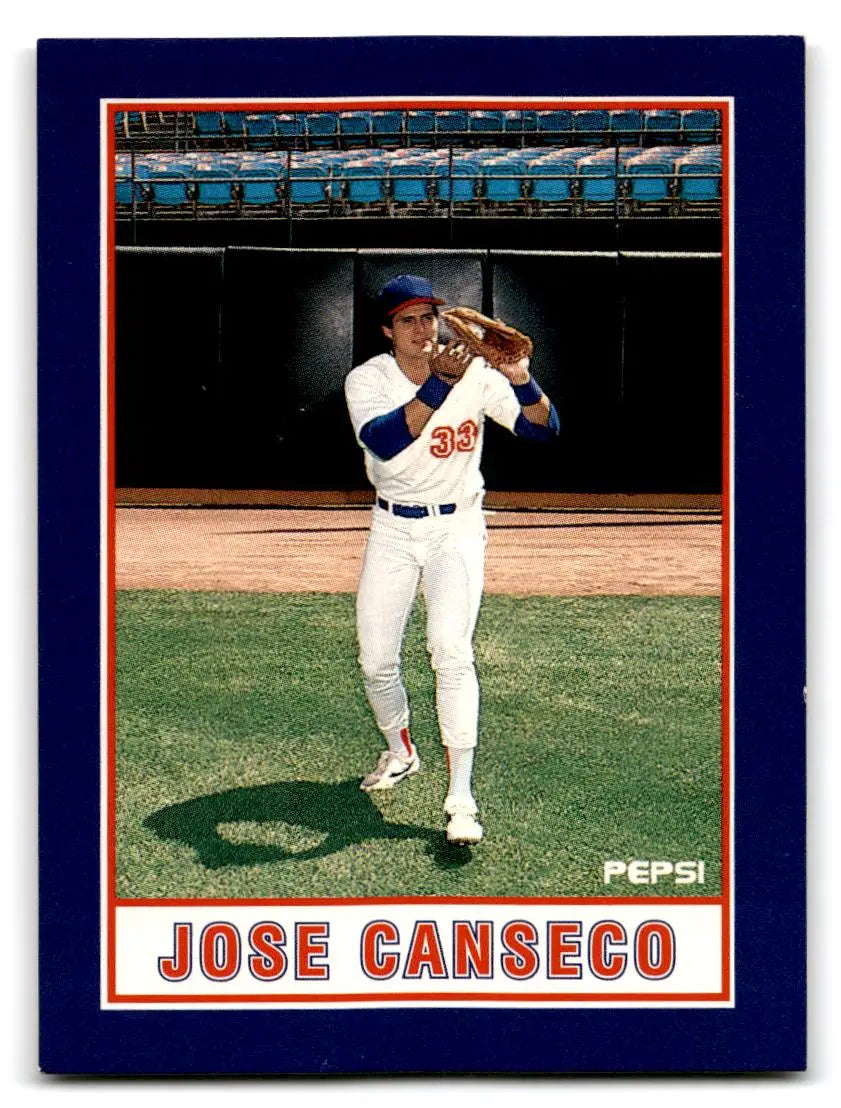 1990 Pepsi Jose Canseco #3 Jose Canseco - Baseball Card Single