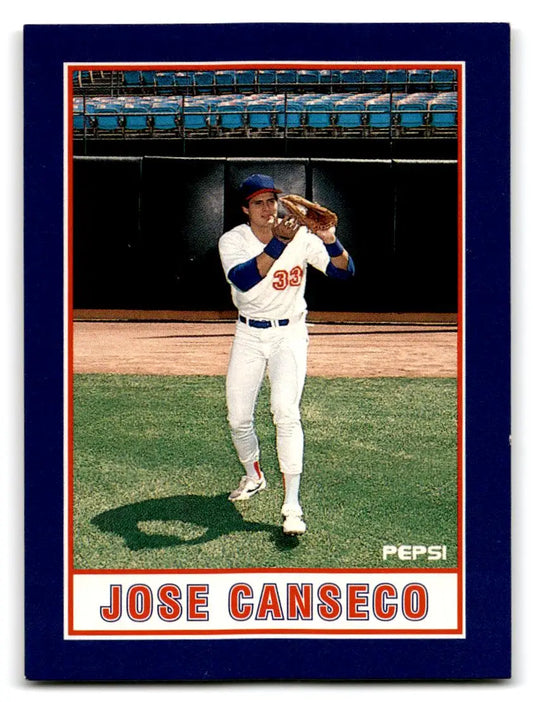 1990 Pepsi Jose Canseco #3 Jose Canseco - Baseball Card Single